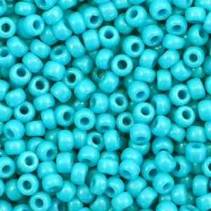 Perles de rocailles Miyuki 8/0 Duracoat opaque underwater blue 8-4480