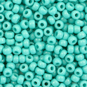 Perles de rocailles Miyuki 8/0 Opaque turquoise green 8-412
