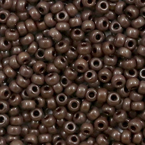 Perles de rocailles Miyuki 8/0 Opaque chocolate brown 8-409