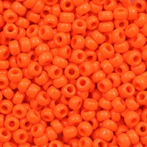 Perles de rocailles Miyuki 8/0 Opaque orange 8-406