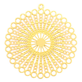 Pendentifs boh&egrave;mes rond Dor&eacute; (sans nickel)