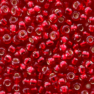 Perles de rocailles Miyuki 8/0 Silverlined ruby 8-11