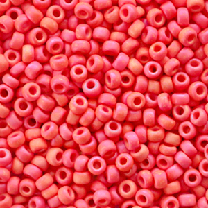 Perles de rocailles Miyuki 8/0 Opaque matte vermilion red 8-407fr