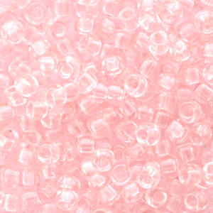 Perles de rocailles Miyuki 8/0 Transparent light tea rose 8-155