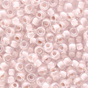 Perles de rocailles Miyuki 8/0 Blush lined crystal beige 8-215