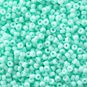 Perles de rocailles Miyuki 11/0 Duracoat opaque catalina green 11-4472