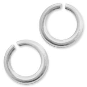 Argent 925 appr&ecirc;ts anneaux bris&eacute;s 5mm Argent