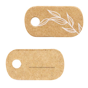 Cartes &agrave; bijoux Floral Marron