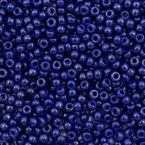 Perles de rocailles Miyuki 11/0 Duracoat opaque dyed dark navy blue 11-4494