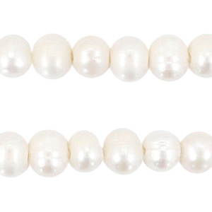 BQ Perles d'eau douce rond 7-8mm Blanc naturel
