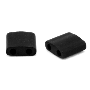Perles Miyuki tila 5x5mm Opaque matte black TL-401F