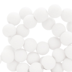 Perles acryliques 4mm Blanc