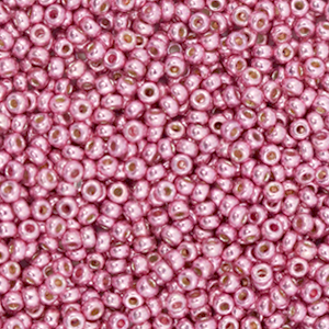 Perles de rocailles Miyuki 11/0 Duracoat galvanized hot pink 11-4210