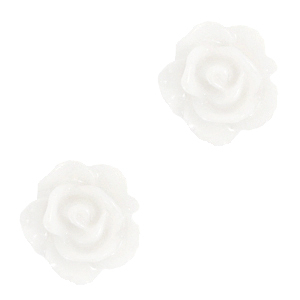 Perles roses 10mm Blanc lumineux