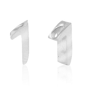 Perles en acier Inox chiffre 1 Argent&eacute;