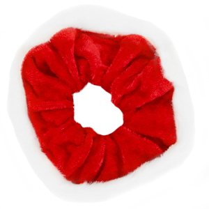 Chouchous pour cheveux No&euml;l Rouge-blanc