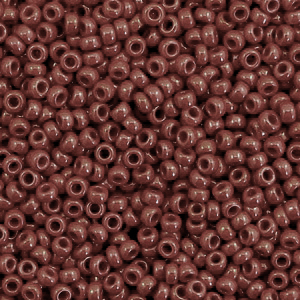 Perles de rocailles Miyuki 11/0 Opaque red brown 11-419