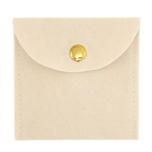Sachet &agrave; bijoux Beige