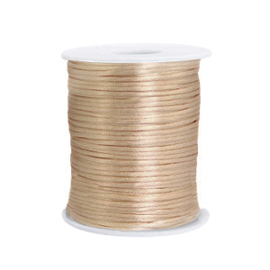 Cordon satin 1.5mm Beige champagne