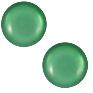 Cabochon classique 12mm Polaris Elements Shiny Vert Alhambra