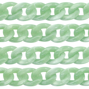 Cha&icirc;ne acrylique 22mm Vert