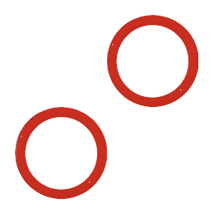 Anneau &eacute;lastique Rouge