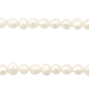Perles d'eau douce rond 3mm Blanc naturel