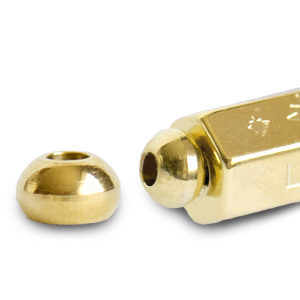 Bijoux C.U.S&reg; message beads embout Dor&eacute; (sans nickel)