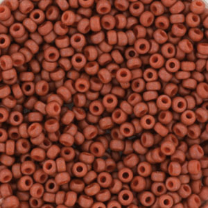 Perles de rocailles Miyuki 11/0 Opaque matte burnt sienna red 11-2315