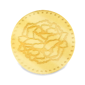 Cabochons Plexx 20mm Fleur de naissance Janvier - &OElig;ille Dor&eacute;