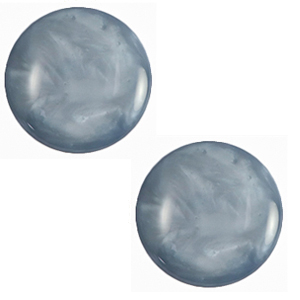 Cabochon classique 7mm Polaris Elements Mosso shiny Bleu jeans