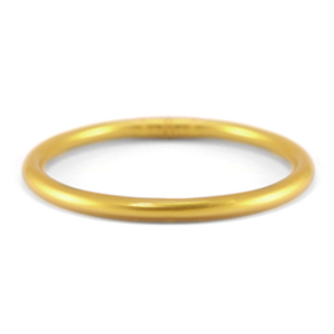 Bracelet jonc type bouddhiste 5mm taille S Dor&eacute; Aspen