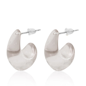 Boucles d'oreilles tendance cr&eacute;oles Taupe