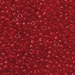 Perles de rocailles Miyuki 11/0 Transparent ruby red 11-141