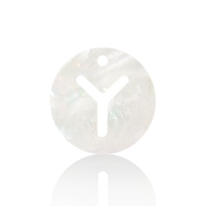 Pendentifs coquillage specials lettre Y Blanc (couleur naturelle)