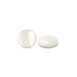 Perles coquillage 6mm Blanc (couleur naturelle)