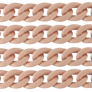 Cha&icirc;ne acrylique 29mm mat Rose vintage