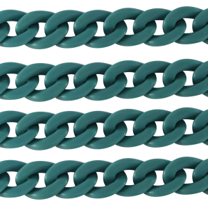 Cha&icirc;ne acrylique 22mm mat Bleu p&eacute;trole