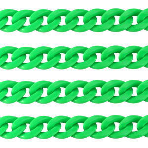 Cha&icirc;ne acrylique 18mm brillante Vert n&eacute;on