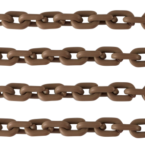 Cha&icirc;ne acrylique 15mm mat Marron savane