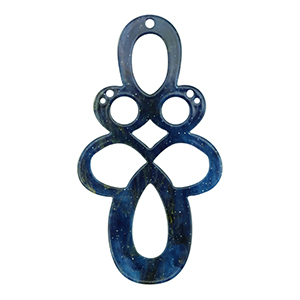 Pendentifs en r&eacute;sine baroque paillet&eacute; Multicolore galaxy