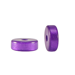 Perles Super Polaris El&eacute;ments disque Heishi 4mm Lucido Violet raisin