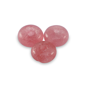 Pierres naturelles Marbre et Calcite rondelles 4mm Rose framboise
