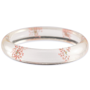 Bracelets tendance avec fleurs s&eacute;ch&eacute;es Rose clair