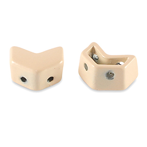 Perles tile fl&egrave;che Beige abricot