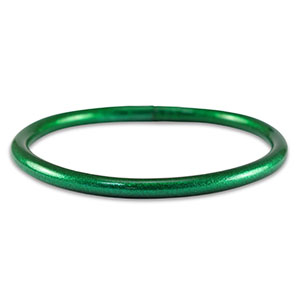 Bracelet jonc type bouddhiste 5mm taille M Vert Eden