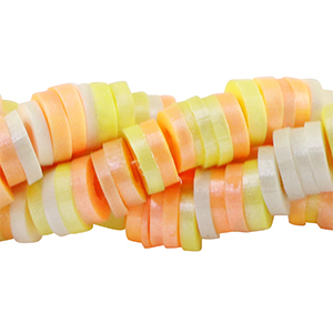 Perles Katsuki Heishi 4mm Multicolore-pearl shine coating