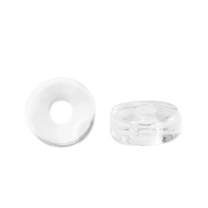 Perles acryliques disque Transparent