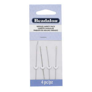 Beadalon needles variety pack Argent&eacute;