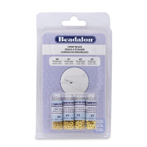 Beadalon Crimp Bead Variety Pack (0.8mm, 1.3mm, 1.5mm, 1.8mm) Dor&eacute;
